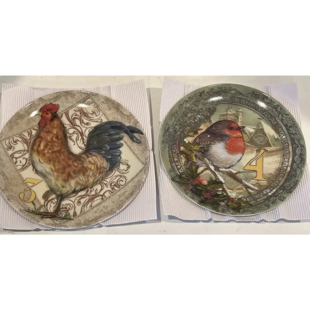 NIB Pottery Barn 12 Days of Christmas Salad /Dessert Plates - READ